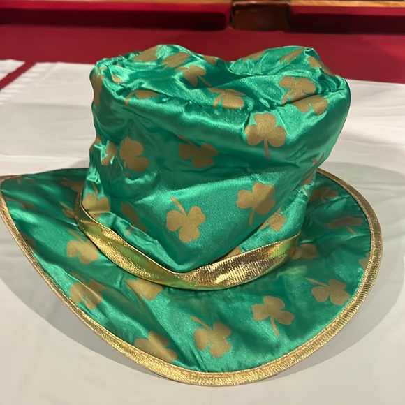 FORUM IRISH HAT GREEN GOLD Shamrock leprechaun TOP HAT Irish St. Patrick’s Day - Picture 2 of 9